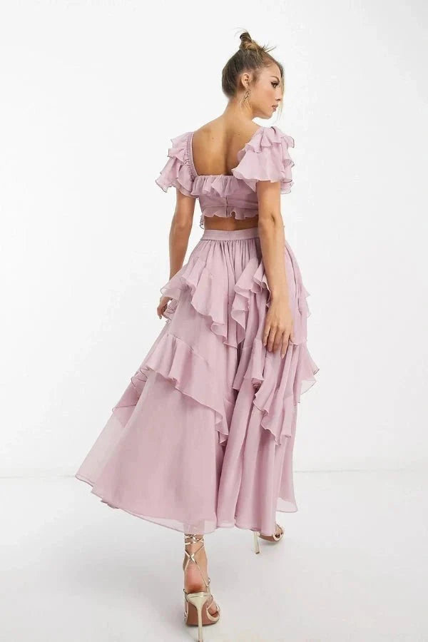 Elowen Blush Midi Dress